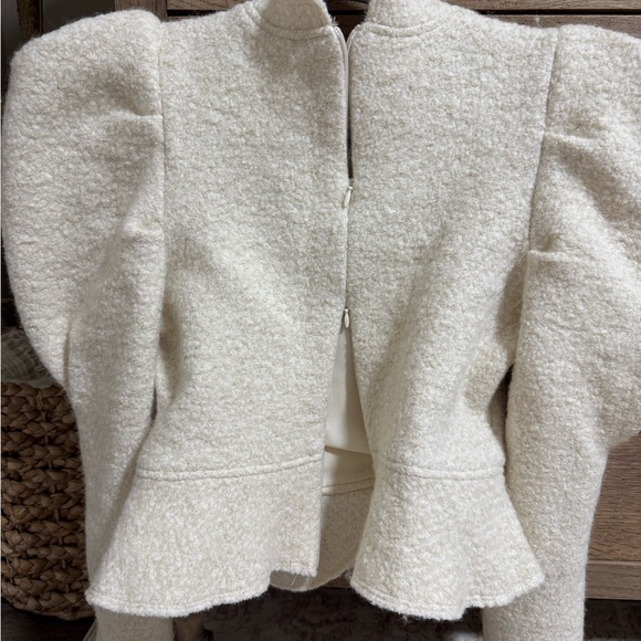 Hyacinth House Cream Pia Peplum Sweater Size Small - Picture 3 of 4